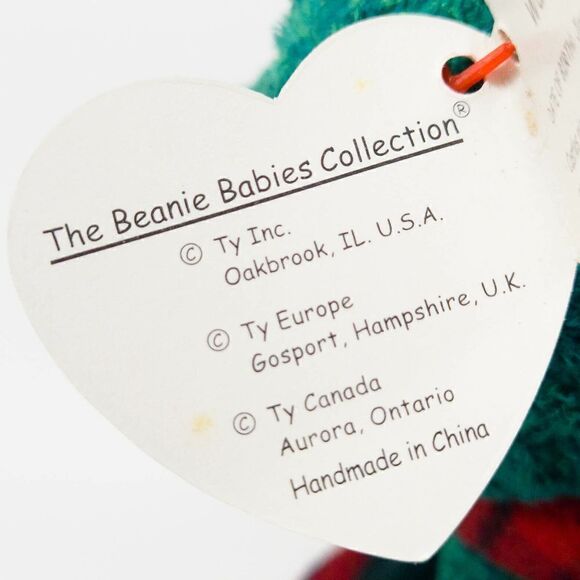 RETIRED Ty Beanie Baby WALLACE BEAR ERRORS With Tags RARE - Picture 3 of 6